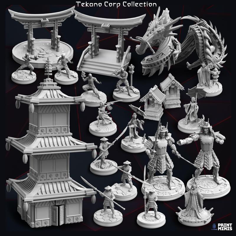 Tekano Corp Collection - robots & capitalism dominate in New Japan!