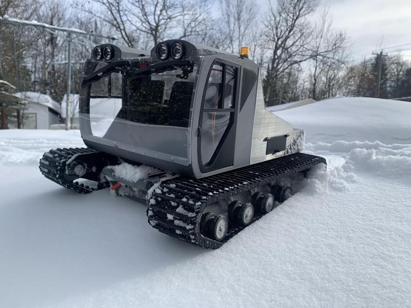 RC Snowcat cab V1, for tracked tank chassis