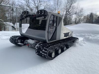 RC Snowcat cab V1, for tracked tank chassis
