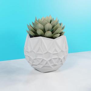Geometric Planter Pot STL File - 3D Printable Modern Decor for Plants & Succulents