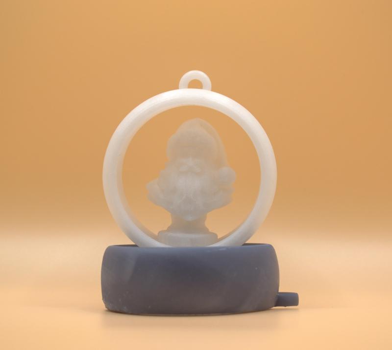 Hanging Santa Ornament