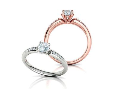 Sophia Engagement Ring with Half Carat Diamond 4claw setting