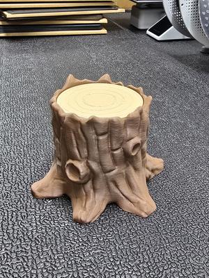 Tree Stump Container - Base and Lid