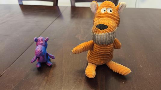 cute tiger puppet