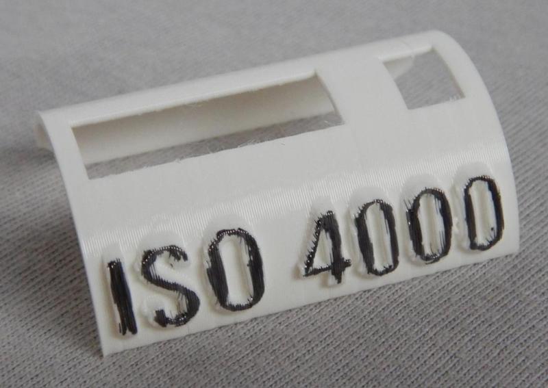 Schablone für DX-Code ISO 4000; Template for DX code ISO 4000