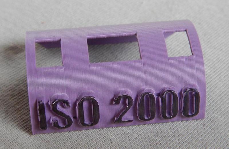 Schablone für DX-Code ISO 2000; Template for DX code ISO 2000