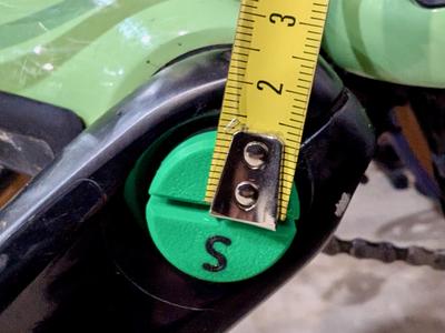 Bicycle Crank Spindle Tape Measure Holding Tool