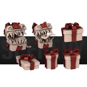 Christmas presents and mimics