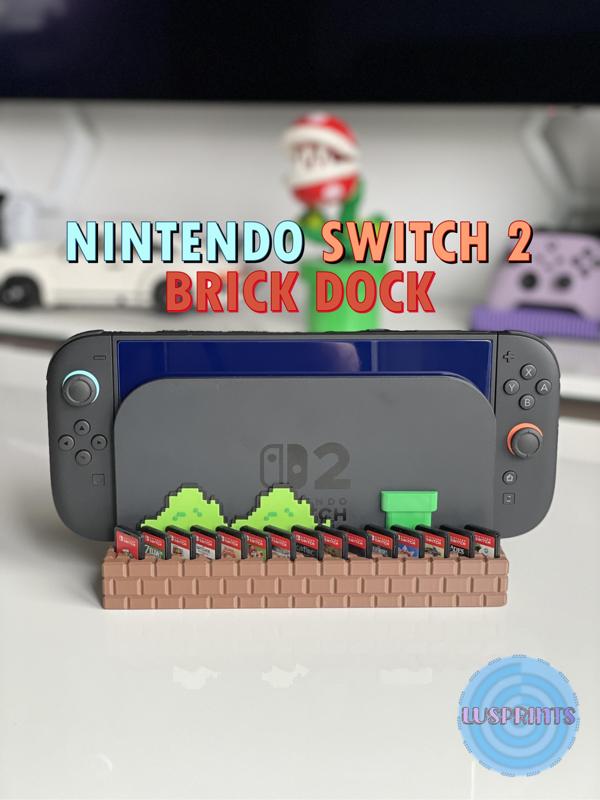 Nintendo Switch 2 Brick Dock | Cartridge Holder