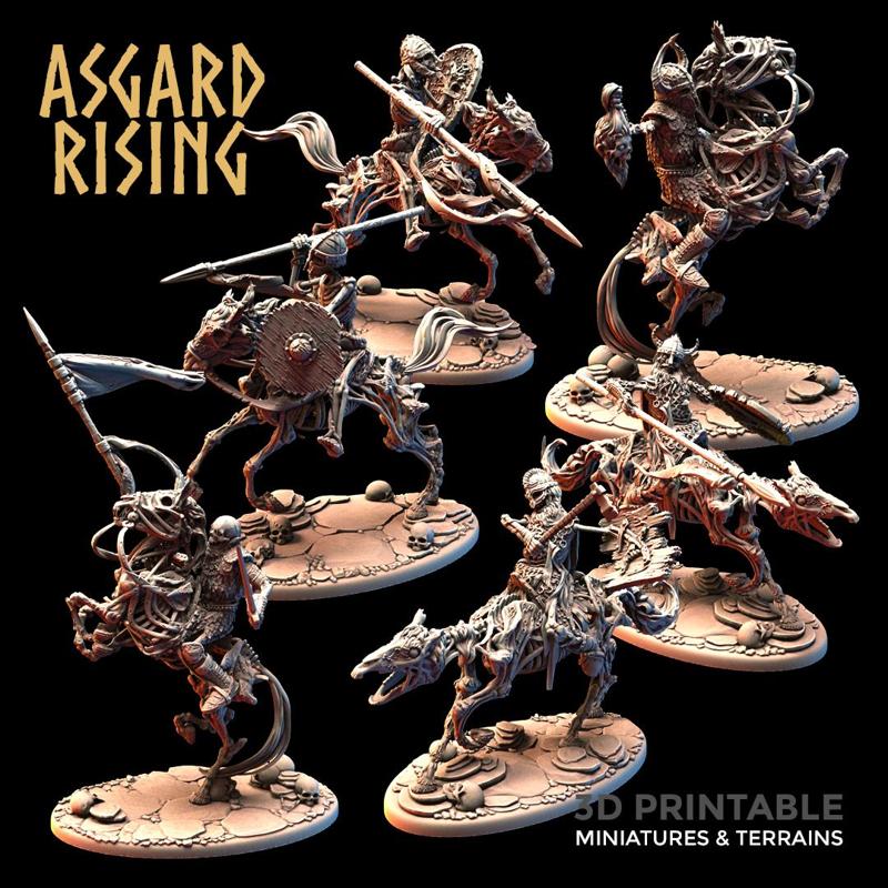 DRAUGR: Undead Skeleton Riders /Pre-supported/