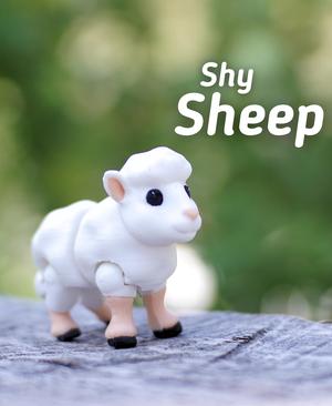 Shy Sheep - Articulated fidget Sheep - Ludo Animal
