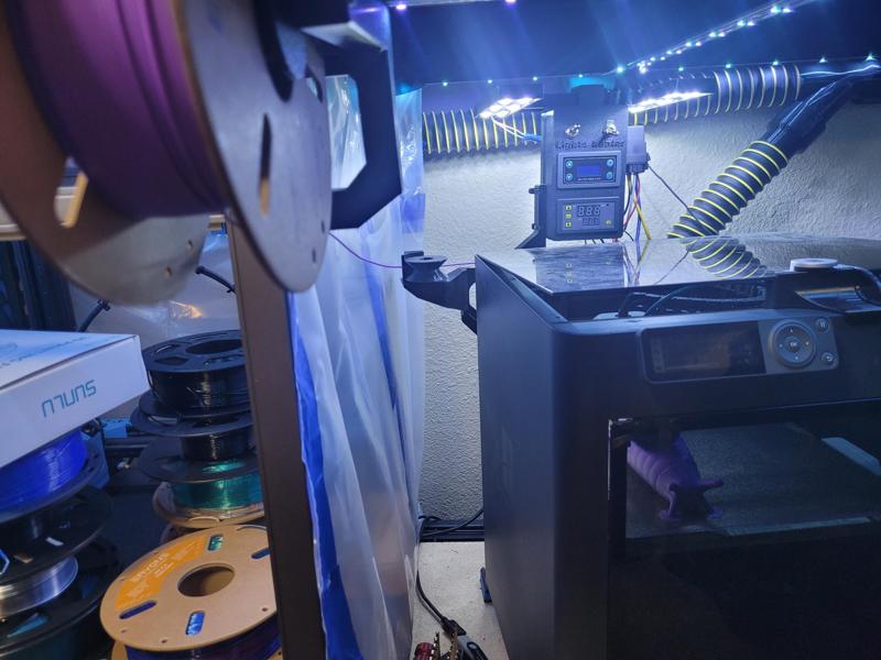 Horizontal filament guide for Bambu labs printer