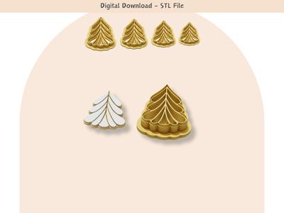 Teardrops Clay Cutter for Polymer Clay | Digital STL File | Clay Tools | 4 Sizes Clay Cutters