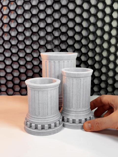 Spinning Pillars Desk Organizer
