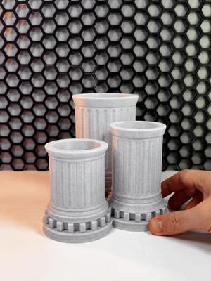 Spinning Pillars Desk Organizer