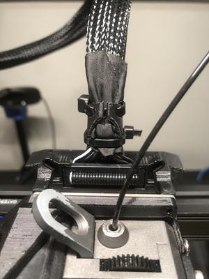 Extruder Unflatted Cable Management Ender 3 S1 Pro  - Best Solution So far