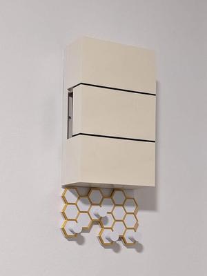 Honeycomb Key Rack With Doorbell Mountplate