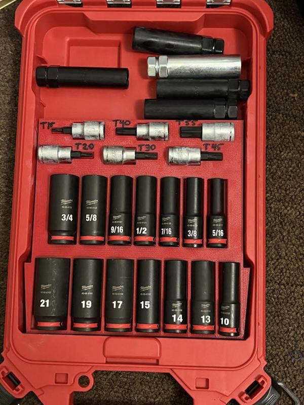 Milwaukee PACKOUT Impact Socket Organizer