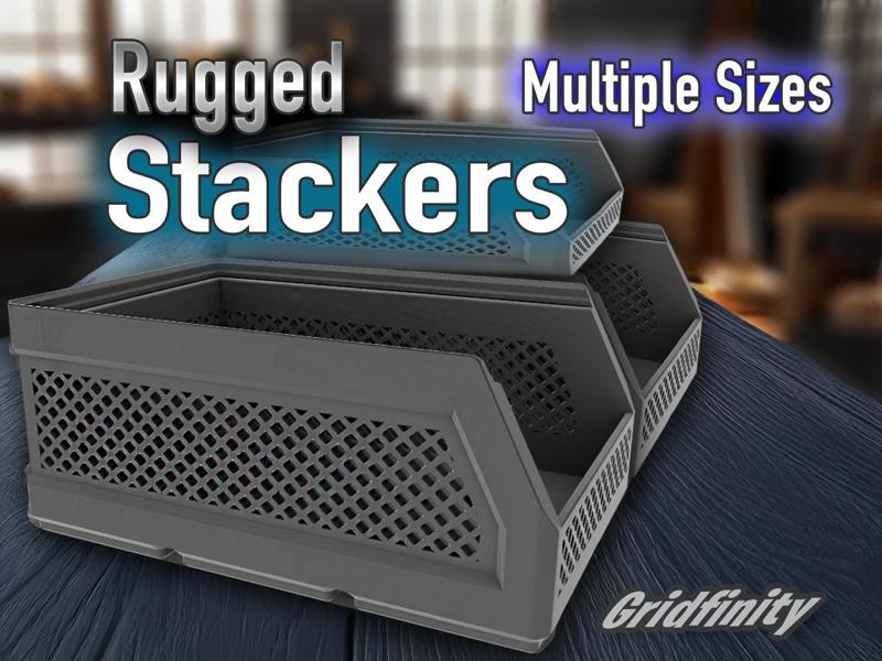 Rugged Stackers - Gridfinity Storage Bins