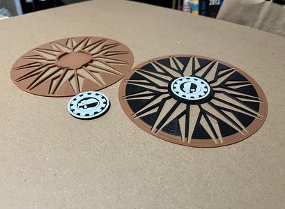6" Objective Marker w/ Center Token Holder