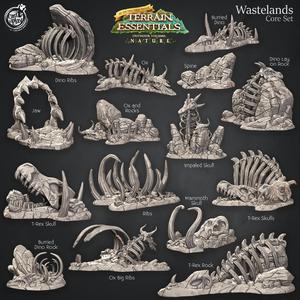 Wastelands Terrain Set (Pre-Supported) - Terrain