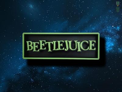 Beetlejuice Cinema Film Room Sign Box