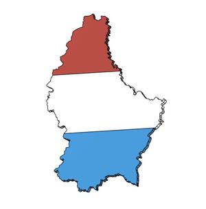 Luxembourg Country Magnet (parametric)
