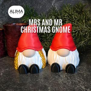 MRS and MR Christmas Gnome
