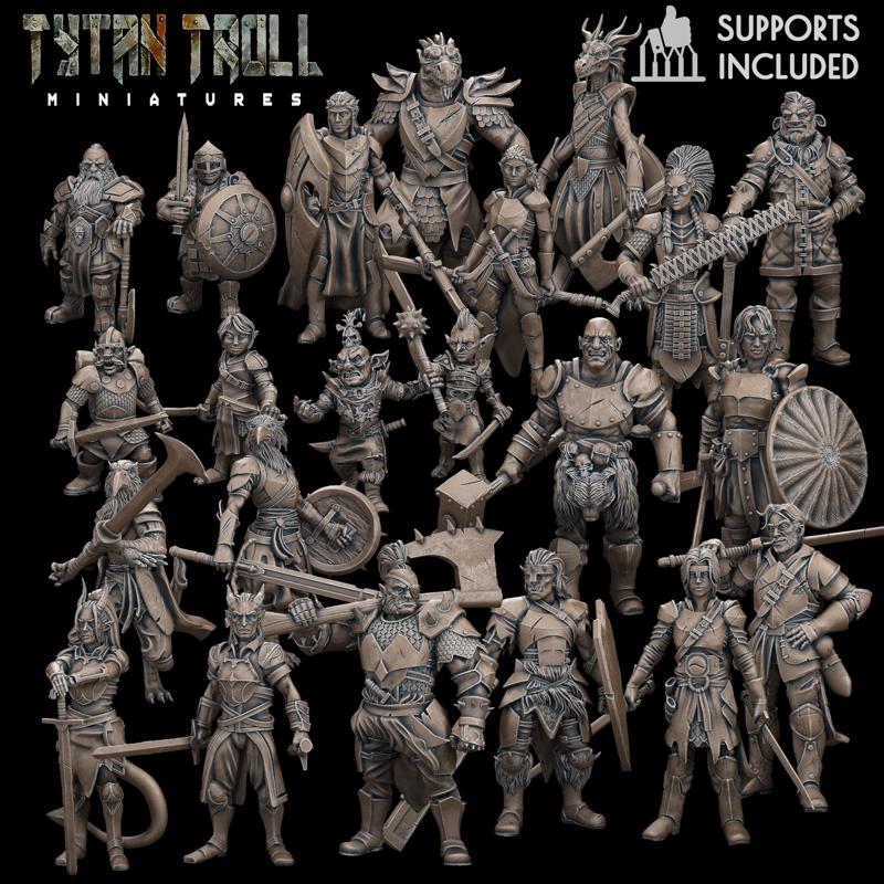 DnD Heroes Fighters Bundle [Pre-Supported]