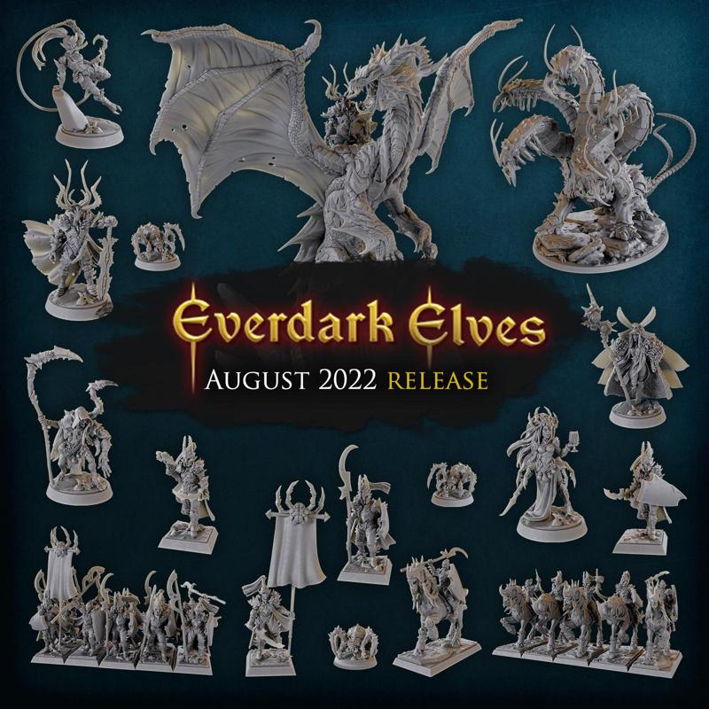 Titan Forge Miniatures - 2022 - August - Everdark Elves