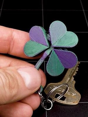 Flexible Shamrock Keychain