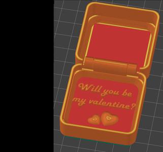 Will you be my valentine ring box