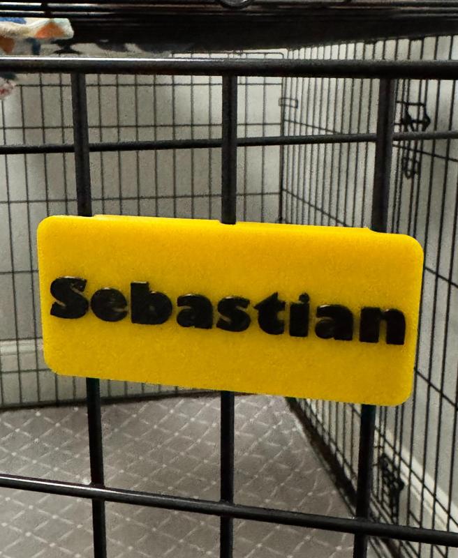 MidWest iCrate Blank Nameplate