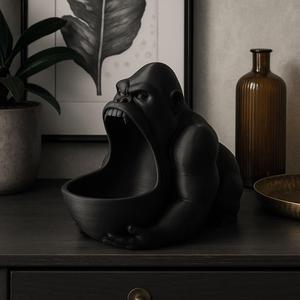 Gorilla Shaped Bowl & Holder - Unique Home Decor