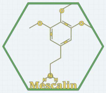 Mescaline Molecule Wall Art – 3D Printable Psychedelic Structure (Updated 2025 Version)