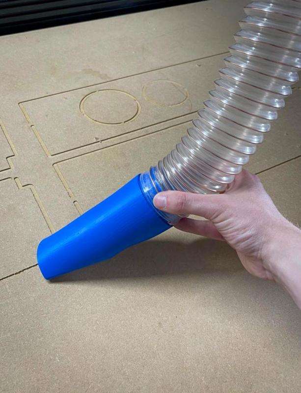 63mm Extraction Hose Nozzle Head for CNC Cleanup