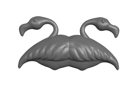 Mustache Monster Magnet (parametric)