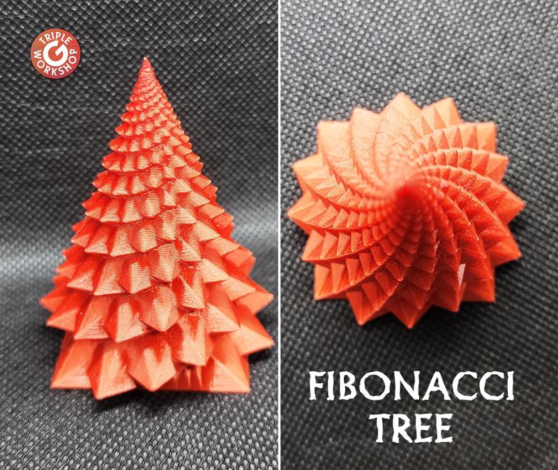 Fibonacci Spiral Trees 🟊 No Supports