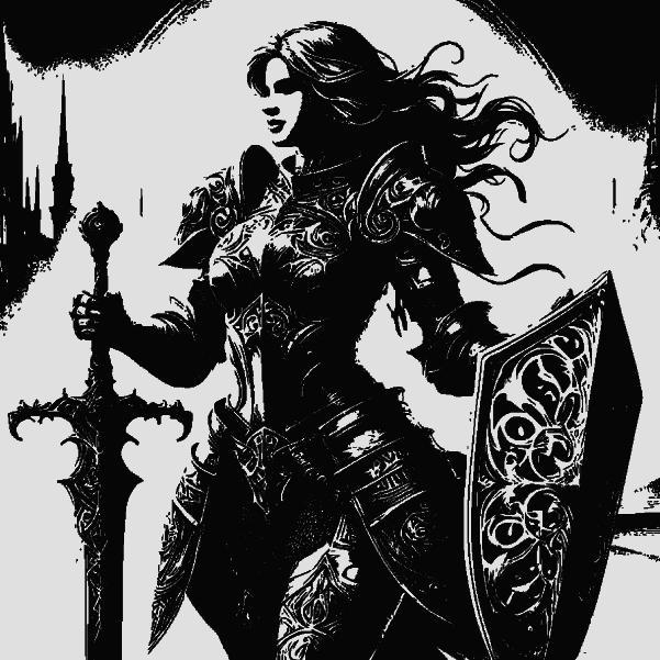 Knight Female Version 2 Lamp/Deco Easy Solution For Front !