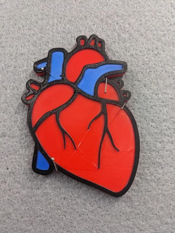 Heart keychain without hole