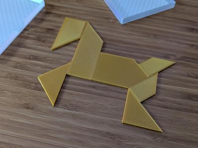Retro Tangram with Box