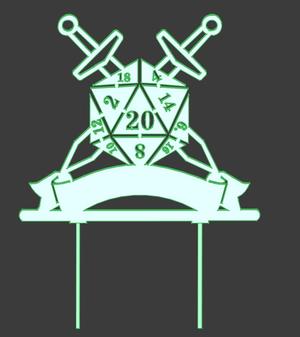 D20 Cake Topper