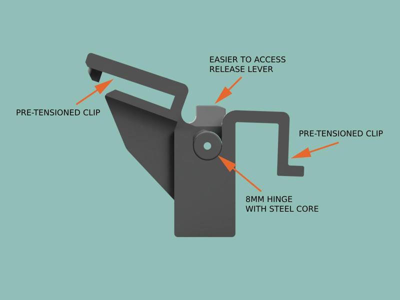 Dustcover Hinge for Thorens Turntables [New Version]