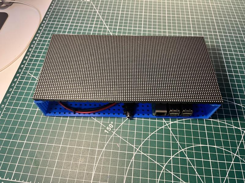 RGB LED MATRIX 96x48 housing case box with magnets