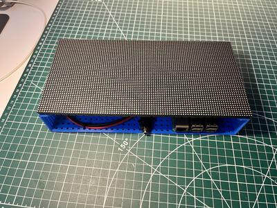 RGB LED MATRIX 96x48 housing case box with magnets
