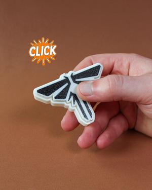 Logo Fireflies Fidget Clicker Keychain