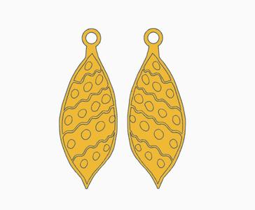 Christmas Ornament Earring 6.stl
