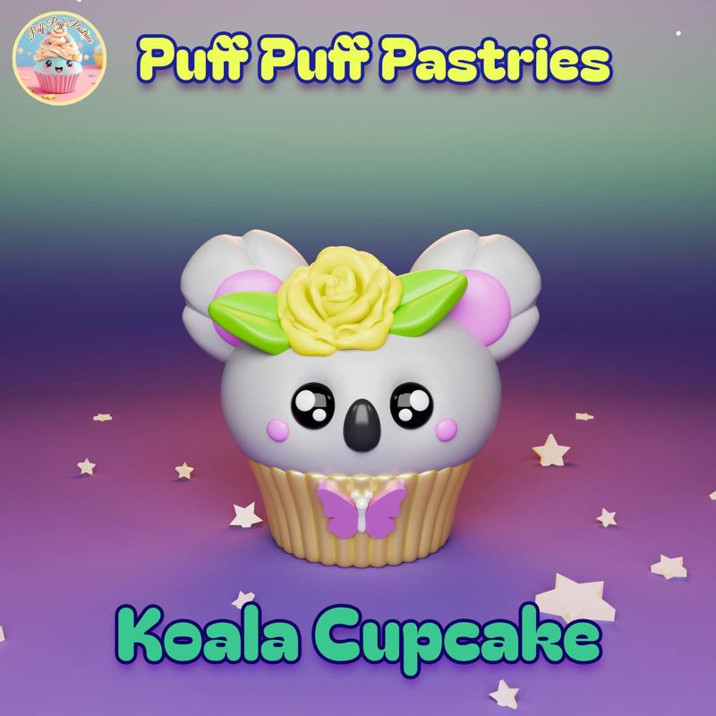 Kawaii Koala Cupcake Chibi