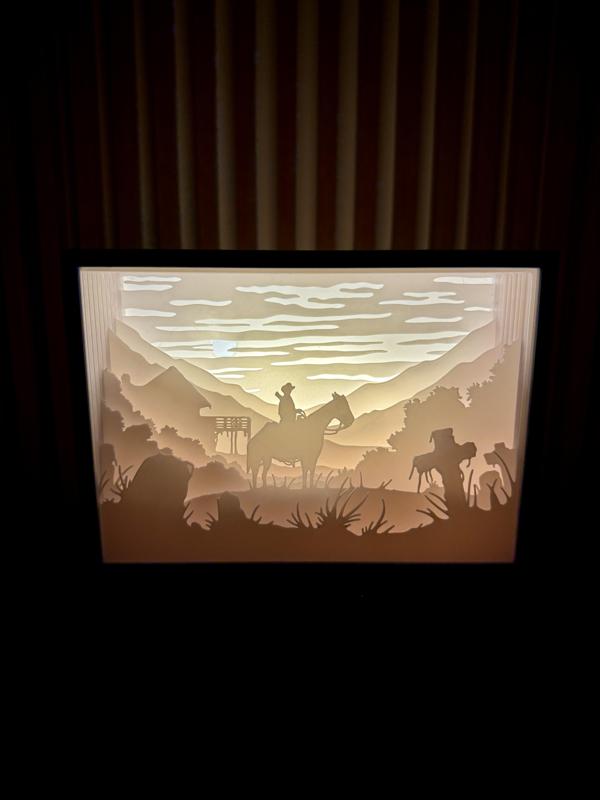 Red Dead Redemption 3D Shadow Box Lamp