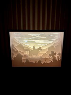 Red Dead Redemption 3D Shadow Box Lamp